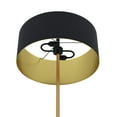 thumbnail image 7 of Evelyn&Zoe Hoffman 2-Light/Two-Tone Floor Lamp with Metal Shade, Brass/Blackened Bronze/Black, 7 of 7