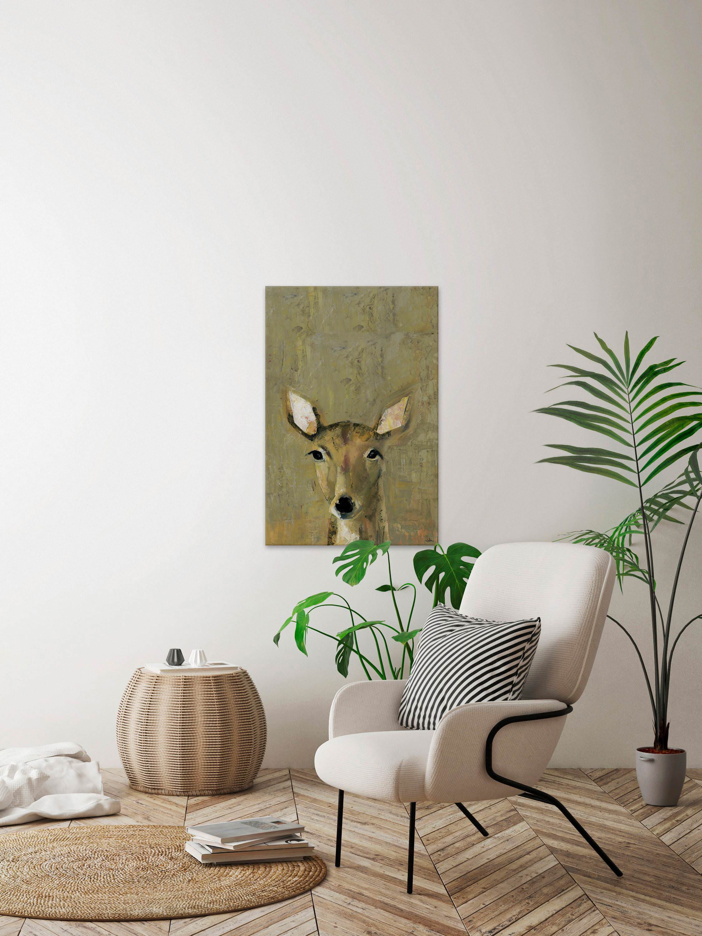 Oh My Deer Painting Print on Wrapped Canvas