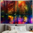 thumbnail image 2 of Orinice Colorful Forest Tapestry Wall Hanging Unique Style Graphic Tapestries Home Wall Decor Art for Living Room Bedroom Apartment Farmhouse Dorm 60x50inch, 2 of 6