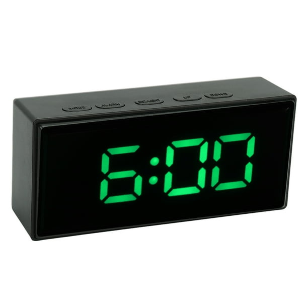 LED Digital Clock,Mirrored Digital Alarm Clock Calendar Mirror Alarm ...