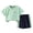 j-Green3424, variant on LIIPEE Boys Outfits Casual Summer Kids Soft Short Sleeve Crew Neck T Shirt And Shorts Two Piece Set Children Comfortable Breathable Lightweight Cute Daily Clothes,Blue,3-4 Years