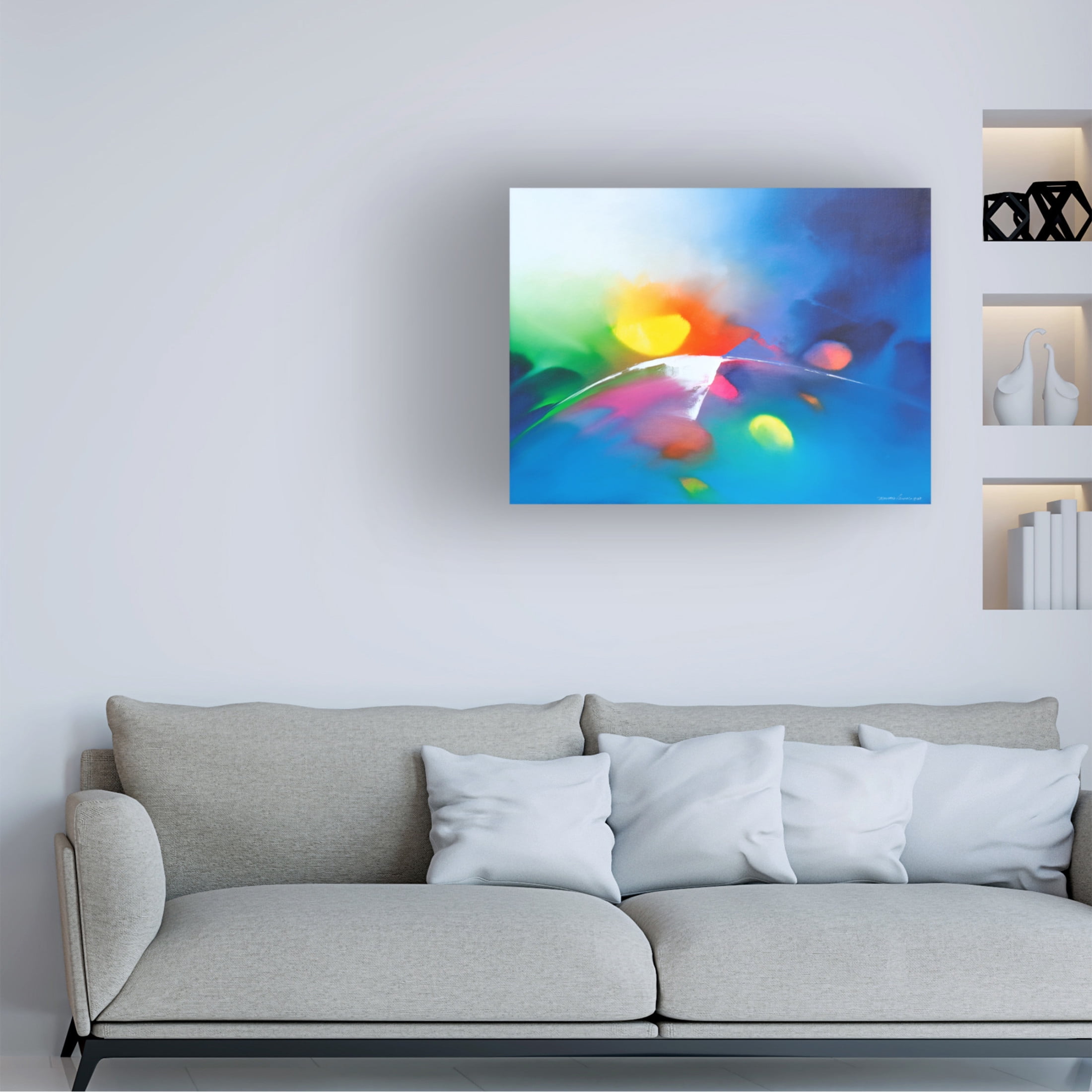 Canvas Wall Art - Thomas Leung 'Melody' Wall Art for Living Room, Bedroom, or Office Décor by Trademark Fine Art - 24 x 18 Inches