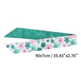 thumbnail image 4 of Unique Bargains 1 Pc Headband Patterns Satin Hairband for Women Pink Green, 4 of 6