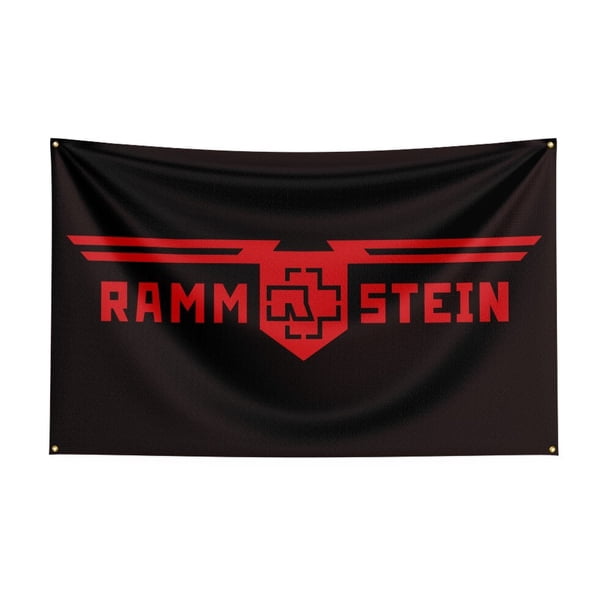 Bandera de banda de Rock Rammste de 3x5 pies, impresión Digital de poliéster, recuerdo musical, pancarta para Decoración