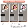 thumbnail image 3 of Espejo de Maquillaje Iluminado Rocollos Montado en Pared Recargable 10x, 3 of 3