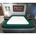 thumbnail image 3 of D.N.G. BEDDINGS 1 Piece Box Spring Cover - 100% Egyptian Cotton, 800 TC, Wrap Around 4 Sides Bed Skirt for Hotel & Home, Fits Box Springs up to 6 Inch - Full, Stripe Teal Green Color, 3 of 8