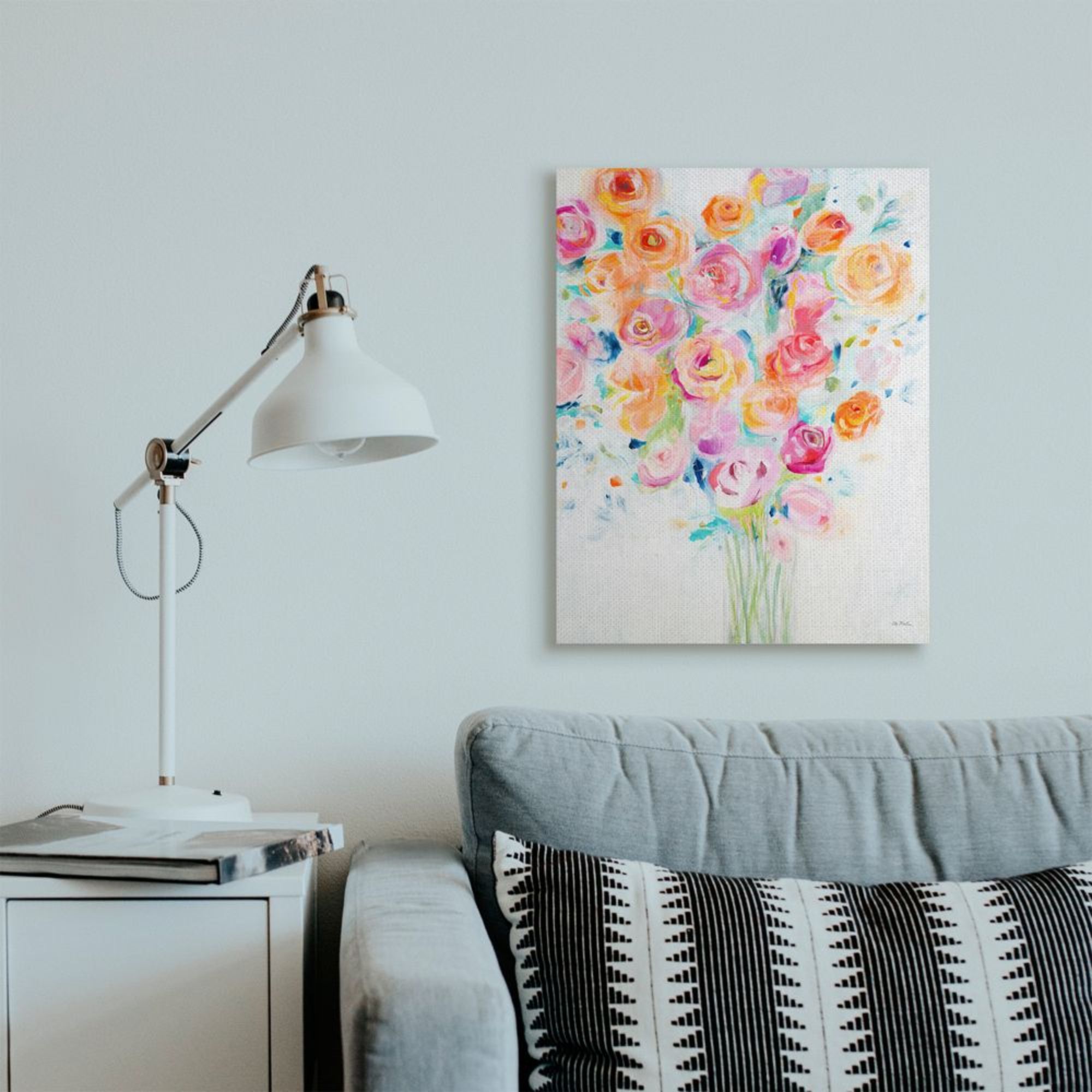Stupell Industries Festive Spring Florals Organic Curved Petals Design by Third and Wall, 24" x 30"