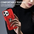 thumbnail image 4 of TECH CIRCLE for iPhone 16 Pro Max Case with Stand Ring Holder, Camera Protection Shockproof Protective Bumper Durable Hybrid Case Cover Support Car Mount Holder for iPhone 16 Pro Max 2024,Red, 4 of 10