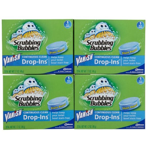Vanish Scrubbing Bubbles Drop-Ins, 1.7 Oz, Pack of 12