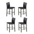 thumbnail image 6 of Citico Metal Counter Height Dining Chairs (Set of 4) - Black Frame &amp; Faux Leather Seats. 21.5" Wide, for Kitchen &amp; Dining. Durable, Stylish, Easy Assembly. Perfect for Breakfast Bar., 6 of 6