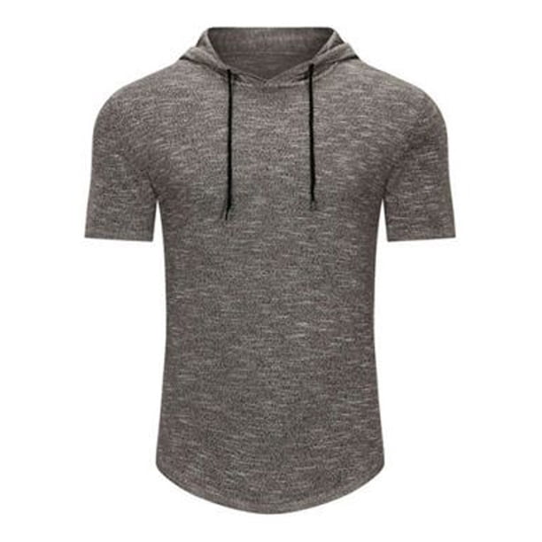 pstuiky camisetas de hombre, Blusa de manga corta con capucha y estampado de moda para hombre camisas casuales para hombre m