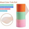 thumbnail image 2 of 1set 12 Roll 300 Yards/900FT Rainbow Tulle Fabric Rolls Netting Fabric 2" by 25 Yard Spool for Wedding Party Decoration DIY Craft Veil Sewing Mother's Day Gift Packaging, 2 of 7