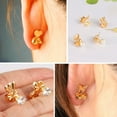 thumbnail image 4 of 6 Pairs Earring Backs for Heavy Earrings, 14K Gold Plated Earring Lifters for Droopy Ears, Hypoallergenic Adjustable Heart Earring Backs, 4 of 8