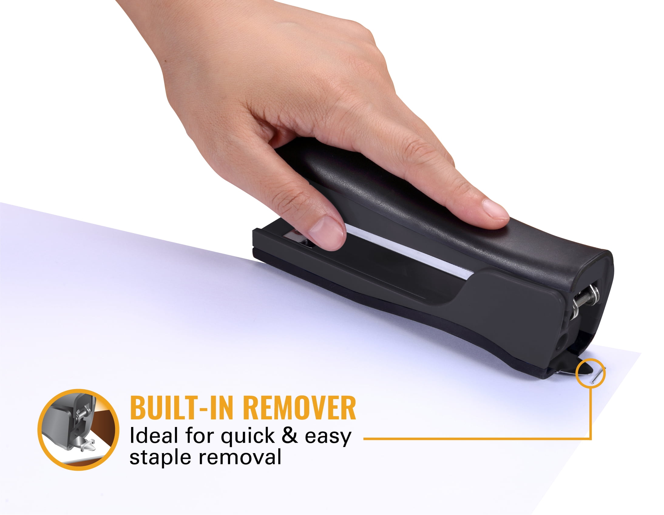 Bostitch Dynamo™ Stapler with Pencil Sharpener and Staple Remover, Gray