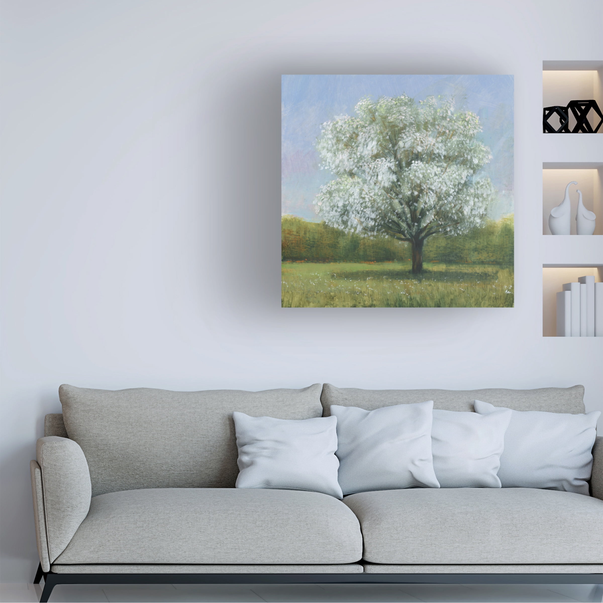 Tim OToole 'Spring Blossom Tree II' Canvas Art