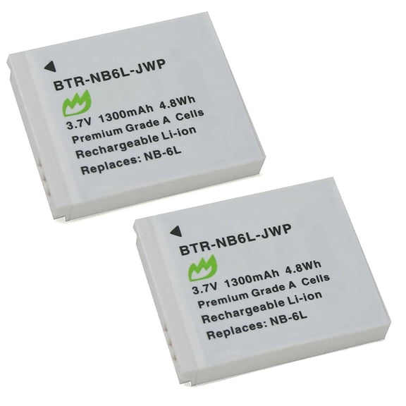 Replacement for Canon PowerShot SX530 HS Battery (2-Pack, 1300mAh)