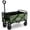 Green+Black, variant on Outdoor Folding Wagon 28"L, Collapsible Garden Camping Storage Cart Utility Beach Wagon(27.9"L x 15.7"W, 50L)