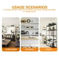 thumbnail image 3 of HONMEET 4Ud Soporte Para Estante De Pared Inoxidable Negro Ideal Para Almacenaje, 3 of 7