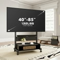 thumbnail image 6 of FITUEYES Sturdy Rolling Floor TV Stand Mount for 40-85 inch,Height Adjustable,Black, 6 of 8