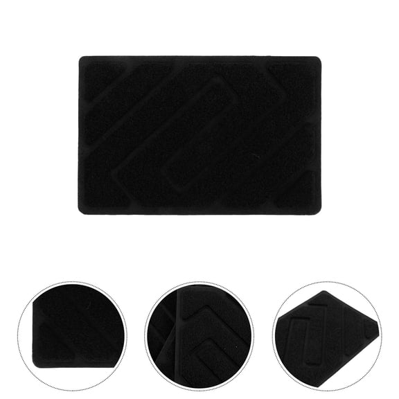 LOLIPPYY 5-Piece Black Adjustable Car Floor Mat Repair Patch Kit for Interior Carpet Restoration and