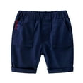 thumbnail image 4 of Xijirk Toddler Boys Loose Fit Shorts Elastic Waist Comfort Breathable Casual Pants for Outdoor Everyday Wear,6-7 Years, 4 of 4
