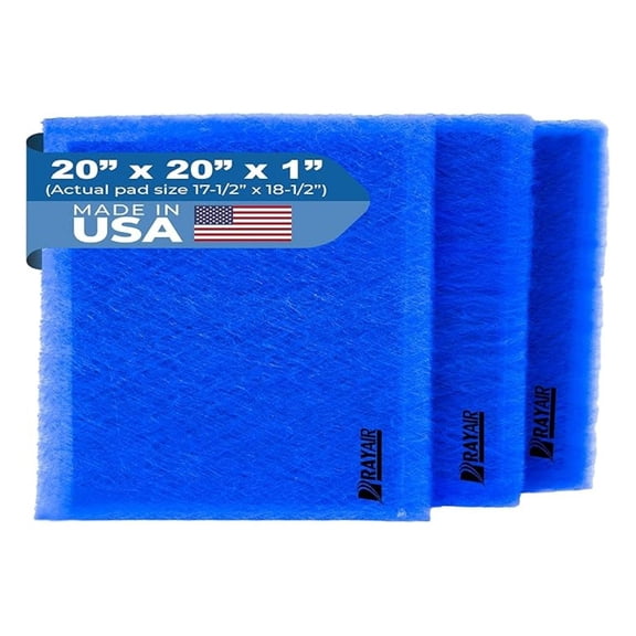 20x20 Replacement Filter Pads Compatible with PremierOne PureFlo P6100 -2020 Refills (3 Pack)