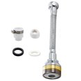 thumbnail image 2 of veasfak 360 Extenseur de Robinet Flexible Rotation Atomiseur de Cuisine 2 en 1 Froid/chaud 17,6 Cm, 2 of 7