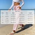thumbnail image 4 of GZMOALH Women's Striped Print Elastic Waist Drawstring Wide Leg Pants with Pockets Casual Loose Fit Long Pants, 4 of 9