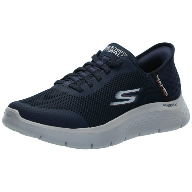 Zapatillas Skechers Go Walk Flex para hombre, manos libres, color azul marino