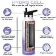 thumbnail image 2 of 24oz (Fluid Ounces) Standard Mouth Hydro Cell Stainless Steel Water Bottle Lavender/White, 2 of 3