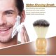 thumbnail image 4 of Brocha de afeitar para hombre, mango de madera, pelo de tejón, brocha para barba, brocha de limpieza facial, brocha de afeitar de seguridad, herramientas de barbería, accesorios de salón, 4 of 4