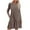Khaki, variant on Dresses for Women Women's Fashion Solid Color Round Neck Long Sleeve Round Neck Dress Long Skirt Family Gifts Black, S