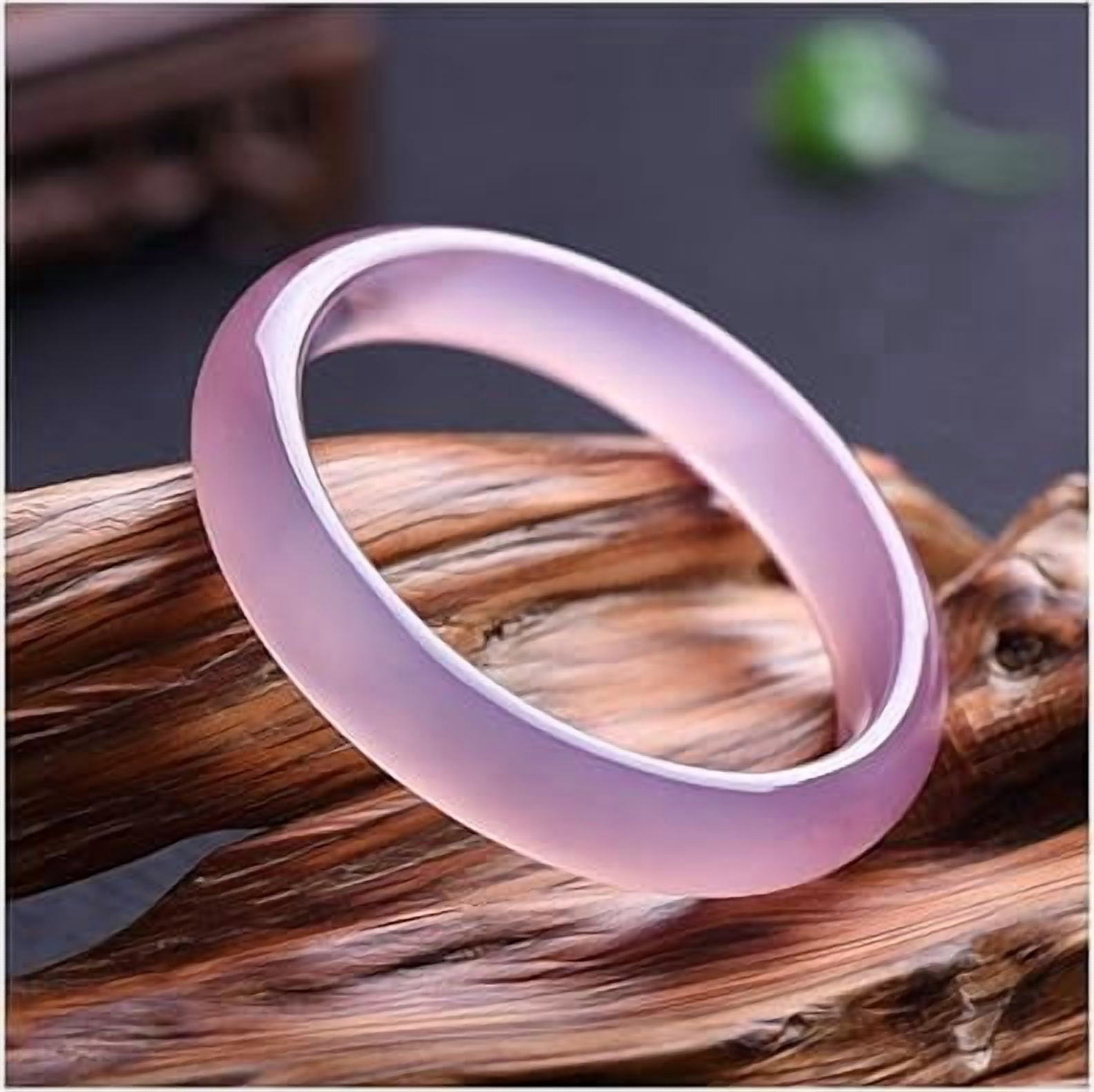 Natural Pink Jadeite Bracelet Real Jade Jewelry Bangle for Women 70-74MM