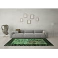 thumbnail image 3 of Ahgly Company Indoor Rectangle Animal Turquoise Blue Modern Area Rugs, 2' x 5', 3 of 4