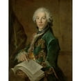 thumbnail image 2 of Louis Tocqué 20x24 Gold Ornate Framed and Double Matted Museum Art Print Titled - Portrait of Arnoldus Van Rijneveld (C. 1738), 2 of 4