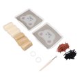 thumbnail image 4 of Juego De Posavasos De Bricolaje ANGGREK Kit Con Aguja Perforadora Patrón Oso Divertido, 4 of 7