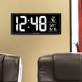 thumbnail image 7 of AcuRite 14.5-Inch LED Digital Clock with Auto-Dimming, Time, Date, Day of the Week, and Temperature (75159MA1), 7 of 7