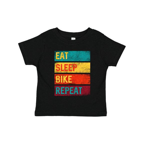 Inktastic Cyclist Biking Eat Sleep Bike Repeat Boys or Girls Toddler T-Shirt