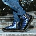 thumbnail image 6 of Men Snow Boots Low Top Non-slip Waterproof Zipper Winter Boots with Faux Fur Lined Warm Men Boots, 6 of 14