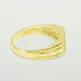 thumbnail image 3 of LBG British Made 14k Yellow Gold Natural Diamond Mens Band Ring - 25 size options - Size 12, 3 of 6