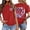 69Red372, variant on Stars And Stripes Graphic T Shirt For Women Short Sleeve Crew Neck Patriotic Tee Fourth Of July USA Celebration T-Shirts Holiday Party Trendy Top L