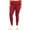 Burgundy, variant on MOA COLLECTION Women's Plus Size Elastic Band Waist Stretch Comfy Workout Leggings Pants