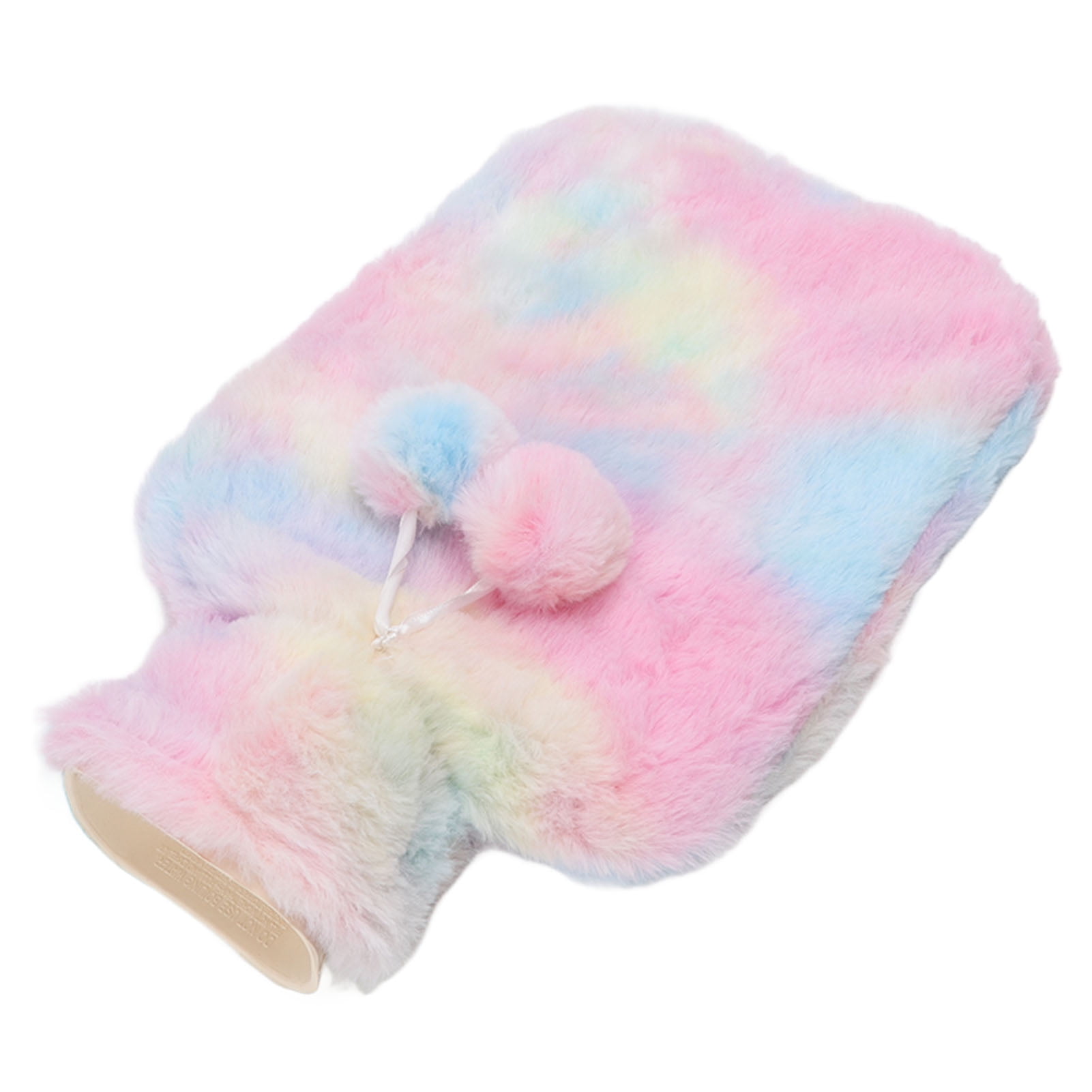 Bouillotte en Peluche 2000ML avec Housse en Peluche pour Soulagement de l'Inconfort, Rouge Bleu Violet