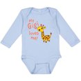 thumbnail image 3 of Inktastic My Gigi Loves Me- Cute Giraffe Boys or Girls Long Sleeve Baby Bodysuit, 3 of 5