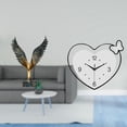 thumbnail image 2 of Escultura De Resina Con Forma De Corazón Y Alas, Adorno Feng Shui, Reloj Acrílico, Diseño Creativo Decorativo, Movimiento Silencioso, Arte De Pared Para Sala De Estudio, Cafetería Y Oficina., 2 of 8