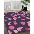 thumbnail image 2 of Ahgly Company Indoor Rectangle Patterned Orchid Purple Area Rugs, 2' x 3', 2 of 6