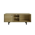 thumbnail image 4 of Castle Place Mid-Century Modern TV Stand Console for TVs up to 60", Light Oak, 4 of 9