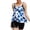 Blue D, variant on ZQUUVOU Women's Tankini Swimsuits 2 Piece Bathing Flowy Swimwear with Boy Shorts Tie Dye Sleeveless One Piece Swimsuit Green
