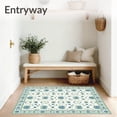 thumbnail image 3 of ODIKA 8'x10' Machine Washable Non-Slip Area Rug, Serene Sage High Traffic Rug, Beige, 63929, 3 of 7