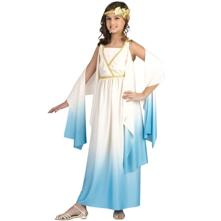 Fun World Greek Goddess Child Costume Cream Large 12-14
